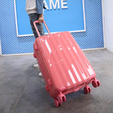 Abs+Pc Powder Trolley Case,Computer Box Universal Wheel Lock Luggage,Business Trolley Case