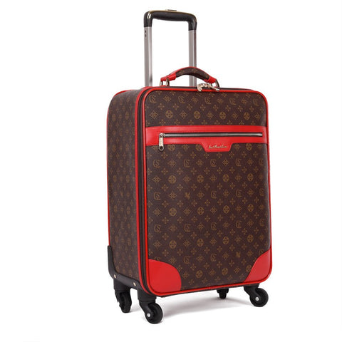 Pvc Trolley Case,16"/20"Stylish Boarding Box,22"/24"High Quality Suitcase,Universal Wheel