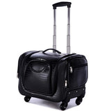 Crocodile Rolling Luggage Spinner Women Cosmetic Case Multi-Function Trolley Carry On Travel
