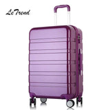 Letrend Women Korea Rolling Luggage Spinner Password Trolley Suitcase Wheels 20 Inch Cabin Travel