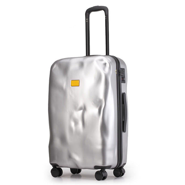 Uniwalker Abs+Pc Unisex Crash Design 20'' Boarding Luggage Travel Trolley Rolling Luggage With