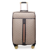 High Quality Trolley Case,Universal Wheel Retro Suitcase,Travel Leather Luggage,20"Business