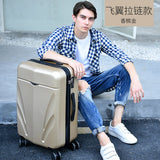 Scratch-Durable Luggage,22"/24"Retro Universal Wheel Aluminum Suitcase,Leather Trunk,High-Grade
