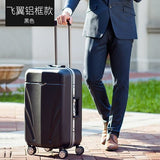 Scratch-Durable Luggage,22"/24"Retro Universal Wheel Aluminum Suitcase,Leather Trunk,High-Grade