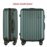 Aluminum Frame & Zipper Rolling Suitcase,Pc + Abs Travel Luggage Bag ,Universal Wheel Trip