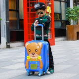 19-Inch 3D Stereo Case With Lock,Abs+Pc Suitcase,Universal Wheel Boarding Box,Storage Luggage,
