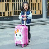19-Inch 3D Stereo Case With Lock,Abs+Pc Suitcase,Universal Wheel Boarding Box,Storage Luggage,