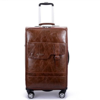 Pu Trolley Case,Universal Wheel Luggage,High Quality Password Lock Box,20"Portable Boarding