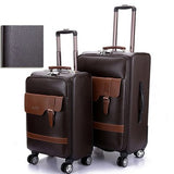 Pu Trolley Case,Universal Wheel Luggage,High Quality Password Lock Box,20"Portable Boarding