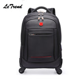 New Multifunction Rolling Luggage 20"22"Spinner Backpack Shoulder Travel Bag Casters Trolley