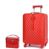 Red Suitcase Wedding Trolley Case Woman Luggage Bride Dowry Box Classic Travel Suitcase Set Spinner