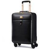 Luxury Suitcase Set Men Women 'S Travel Luggage Waterproof Pvc Leather Box Wheel 16"20"24" Inch