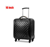 Retro Pu Rolling Luggage Set Spinner Women Trolley Case/Bag 24 Inch Travel Suitcase Set Wheels