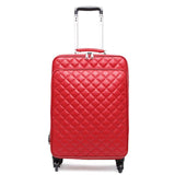 Retro Pu Rolling Luggage Set Spinner Women Trolley Case/Bag 24 Inch Travel Suitcase Set Wheels