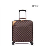 Rolling Luggage Set Travel Suitcase Set With Handbag,Wheels Carry-On,Pvc Leather Spinner Women