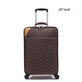 Rolling Luggage Set Travel Suitcase Set With Handbag,Wheels Carry-On,Pvc Leather Spinner Women