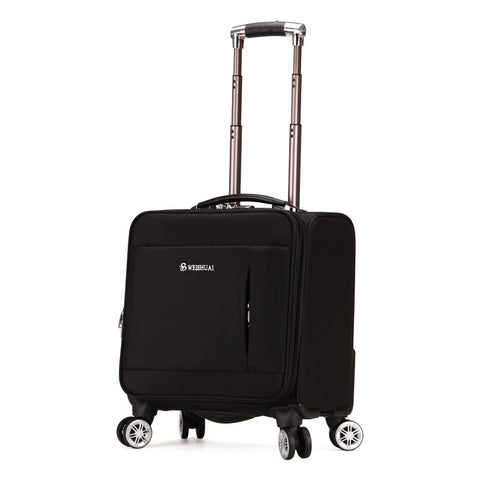 Male/Female Oxford Fabric Commercial Trolley Luggage 18 Universal Wheels Luggage Fashion Travel