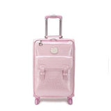 Fashion Kt Cute Girl High Quality Pu 16/20/24 Inch Size Rolling Luggage Spinner Brand Travel