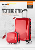 Carrylove Fashion Luggage Series 20/24 Inch Pc Handbag And  Rolling Luggage Spinner Brand Travel