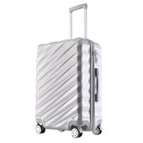 New Fashion Zipper Abs+Pc Case Rolling Luggage Spinner Suitcases Wheel 20 Inch Business Carry On