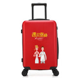 Cartoon, Can Be Customized Design  Pc Rolling Luggage Spinner Brand Travel Suitcase 20"/24"