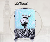 Children Carton Rolling Luggage Trolley Travel Bag 20 Inch Women Men  Carry On Suitcases Wheels