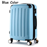 Wholesale!High Quality 24Inches Candy Color Abs Pc Travel Luggage Bags On Brake Universal