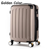 Wholesale!High Quality 24Inches Candy Color Abs Pc Travel Luggage Bags On Brake Universal