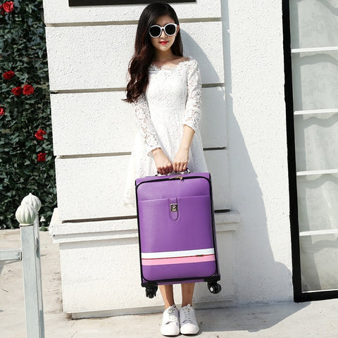 Suitcase Trolley Luggage Female Male Universal Wheels Travel Luggage Bag 20 24 Password Box Pull