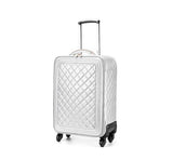 16"20"24Inch On Travel Suitcase,Pu Leather Vintage Rolling Luggage,Women'S Trolley,Universal