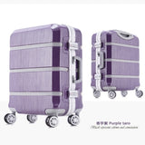 Fashion 24 "26" Inch Rolling Luggage Trolley Case Aluminium Frame 20Inch Women Boarding Bag