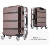 Fashion 24 "26" Inch Rolling Luggage Trolley Case Aluminium Frame 20Inch Women Boarding Bag