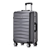 Abs+Pc Trolley Case, Stylish Luggage, Wearable Travel Case, Universal Mute Wheel Bag For Men And