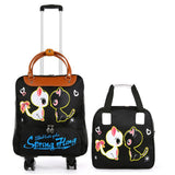 Mulheres Saco Da Bagagem De Rolamento, Cabine Mala De Viagem, Caixa Do Trole Leve, Moda-Carry Ons