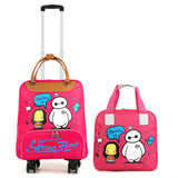 Mulheres Saco Da Bagagem De Rolamento, Cabine Mala De Viagem, Caixa Do Trole Leve, Moda-Carry Ons