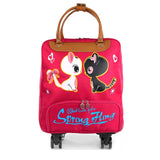 Mulheres Saco Da Bagagem De Rolamento, Cabine Mala De Viagem, Caixa Do Trole Leve, Moda-Carry Ons