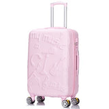 Wholesale!24Inches Fashion Music Printed Hardside Travel Luggage On Universal Wheels For Men And