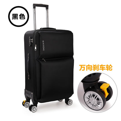 Oxford Brass Box Customized Travel Case 26" Password Trolley 20" Suitcase