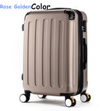 Wholesale!High Quality 28Inches Candy Color Abs Pc Travel Luggage Bags On Brake Universal