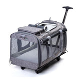 Foldable Dog Pet Box Trolley Luggage,Pet Storage Box,Pet House Cat Kennel,Universal Wheel