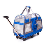 Foldable Dog Pet Box Trolley Luggage,Pet Storage Box,Pet House Cat Kennel,Universal Wheel