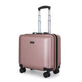 Mini Boarding Case, Aluminum Frame Suitcase, 18 Inch Frosted Trolley Case, Small Luggage