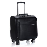 Retro Square Trolley Case,18 Inch Boarding Box,Universal Plane Wheel Travel Soft Trunk,Male And