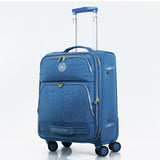 Water Wash Cloth Fabric Waterproof Travel Bag Luggage Bag Universal Wheels Trolley Luggage
