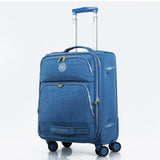 Water Wash Cloth Fabric Waterproof Travel Bag Luggage Bag Universal Wheels Trolley Luggage