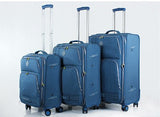 Water Wash Cloth Fabric Waterproof Travel Bag Luggage Bag Universal Wheels Trolley Luggage