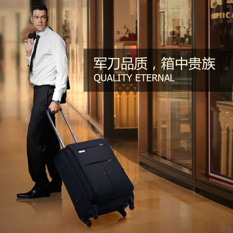 Oxford Cloth Fabrics, Fashion And Durable 17/20/22/24/26 Inch Rolling Luggage Spinner Brand