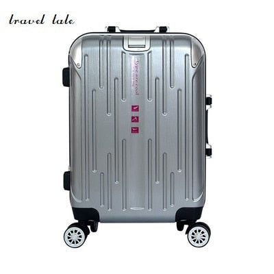 Aluminium Rod High-End Abs Aluminum Frame Rod Rolling Luggage Spinner Brand Travel Suitcase