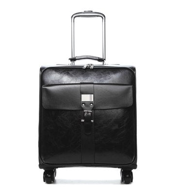Commercial Trolley Luggage Male Universal Wheels 16 Vintage Luggage Bag Female Pu Leather The