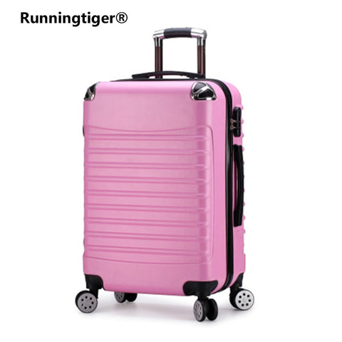 20/24 Inches Abs Girl Students Spinner Trolley Case Child Creative Travel Luggage Rolling